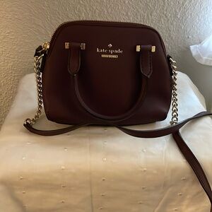 Rare - Kate Spade mini crossbody purple/burgundy - great condition